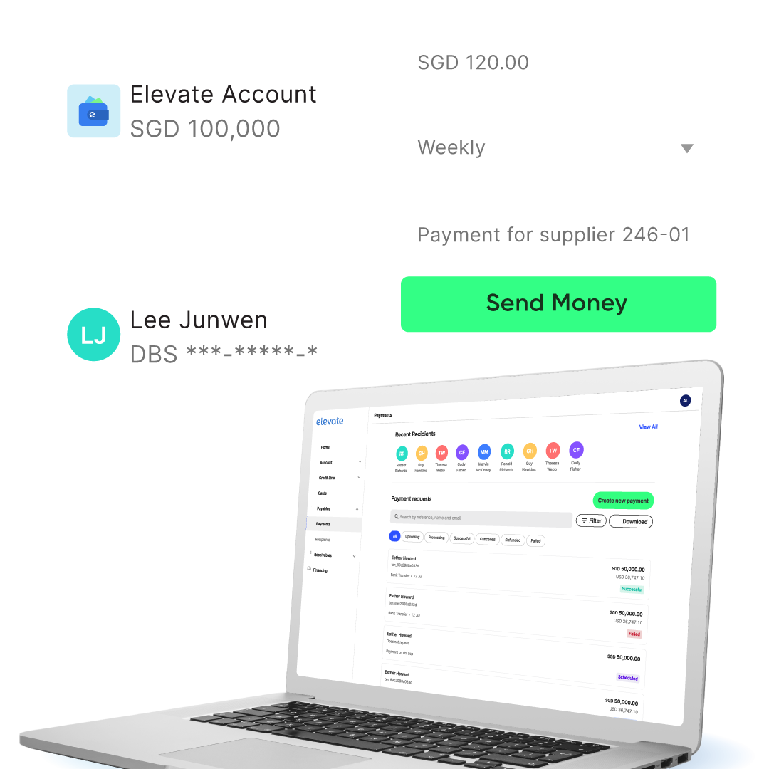 Make payments locally or overseas easily with Elevate