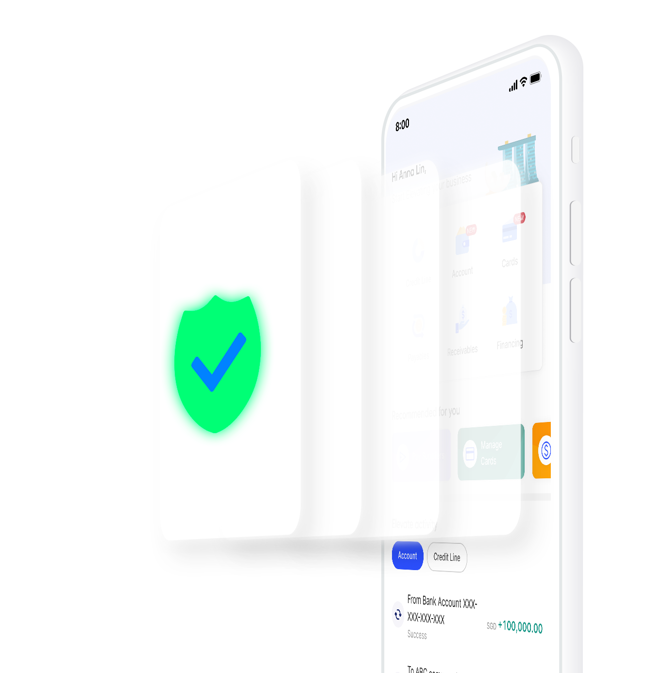 Your account is safeguarded according to the highest security standards | Elevate App